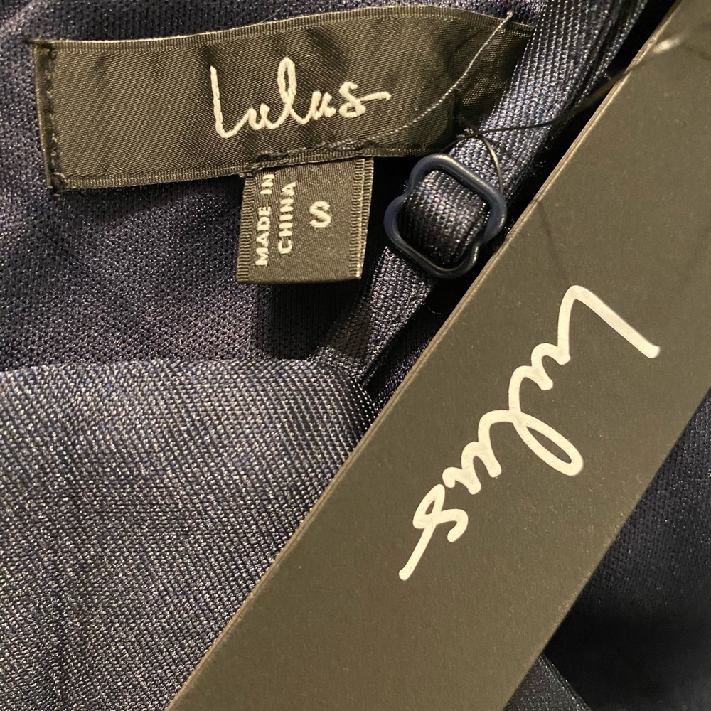 Lulu's Midnight Blue High-Low Dress - Picture 8 of 8